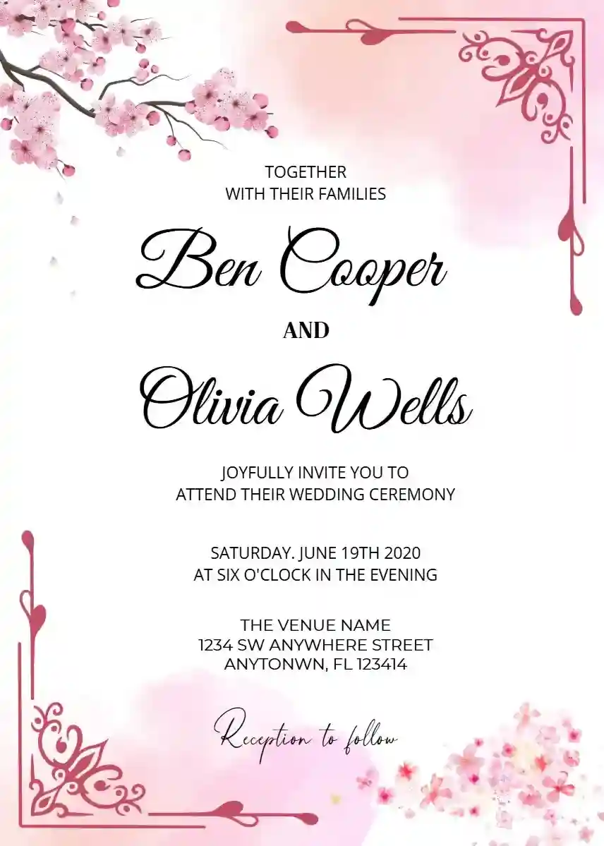 Wedding Invitations - Floral Haze